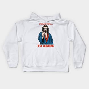 I Want You To Abide Uncle Sam Dude Kids Hoodie